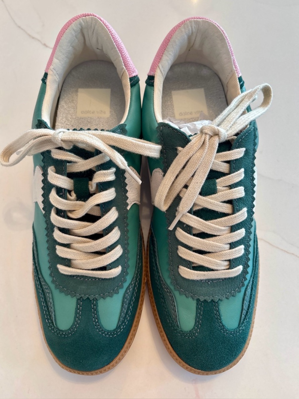 Women’s Green Retro Runner Sneakers by